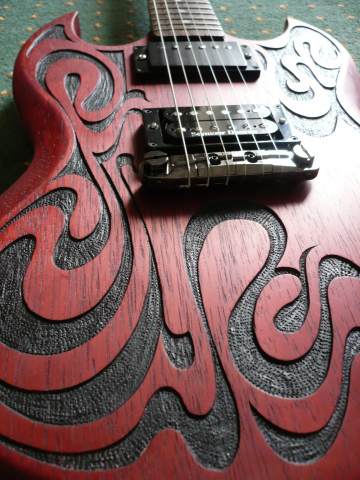 carved guitar